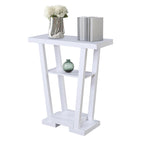 Table console Newport V avec étagères de Convenience Concepts