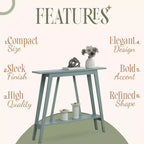 Kings Brand Furniture – Console étroite avec étagère de rangement pour couloir, entrée, vestibule, salon