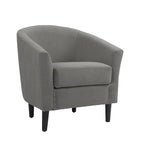 Fauteuils d'appoint modernes en forme de tonneau, Fauteuils club confortables