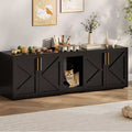 Meuble cache-litière pour chat, grande armoire à litière pour chat, meuble double cache-litière, meuble cache-litière en bois, pour la maison, le salon