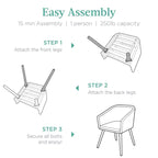 Lot de 2 chaises de salle à manger d'extérieur Best Choice Products, en osier tressé, capacité de 113 kg