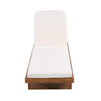 Ensemble de 3 chaises longues de patio Christopher Knight Home Wino en bois d'acacia et rotin avec coussin et table à lattes