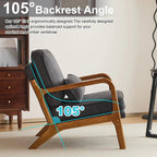 Fauteuil d'appoint rembourré Mid-Century Modern