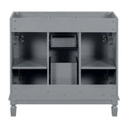 Meuble-lavabo moderne de 36 po avec vasque et armoire à miroir, 2 portes et 2 tiroirs