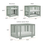 Lit de bébé convertible 8-en-1 Yuzu de Babyletto avec kits de conversion toutes étapes