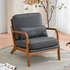 Fauteuil d'appoint rembourré Mid-Century Modern