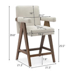 Tabouret de comptoir rembourré contemporain, unité