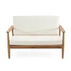 Ensemble de conversation d'extérieur 4 places en bois d'acacia Willowbrook par Christopher Knight Home