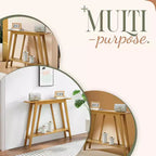 Kings Brand Furniture – Console étroite avec étagère de rangement pour couloir, entrée, vestibule, salon
