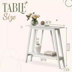 Kings Brand Furniture – Console étroite avec étagère de rangement pour couloir, entrée, vestibule, salon