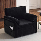 33 Fauteuils Crapaud Individuels en Velours Côtelé