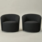Fauteuil pivotant rembourré KINWELL de 86 cm de large (lot de 2)