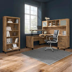 Bureau d'angle en L 60" Bush Furniture Somerset avec huche de rangement