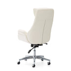 Fauteuil de bureau pivotant réglable en similicuir Glitzhome Mid-century 48 pouces