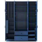 Armoire de rangement de cuisine sur pied Whisen 71H, grand buffet de salle à manger avec 6 portes et étagères réglables