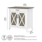 Secrétaire Key West avec meuble de rangement Bush Furniture