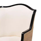 Fauteuil d'appoint en tissu et bois Elizette de Bali & Pari
