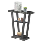 Table console Newport V avec étagères de Convenience Concepts