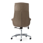 Fauteuil de bureau pivotant réglable en similicuir Glitzhome Mid-century 48 pouces