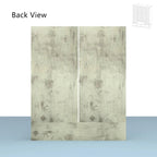 Armoire-penderie autoportante 59 po de large, grand format, blanche