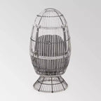 Fauteuil œuf pivotant en osier Pintan – Christopher Knight Home