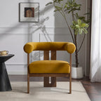 Fauteuil d'appoint Gilbert moderne à accoudoirs ronds par Christopher Knight Home
