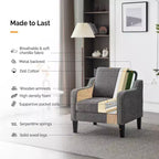 Fauteuil d'appoint pour salon, fauteuil de lecture, fauteuil de style scandinave
