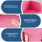 Bureau et chaise d'étude pour enfants avec rangement, bureau d'étude pour enfants avec étagère supérieure et inclinable, pour les 3-8 ans, table d'écriture pour chambre d'enfant