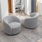 Fauteuil pivotant rembourré KINWELL de 86 cm de large (lot de 2)