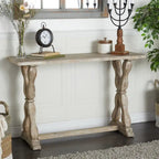 Console ou banc en bois avec finitions vieillies - Marron - Roche River Decor