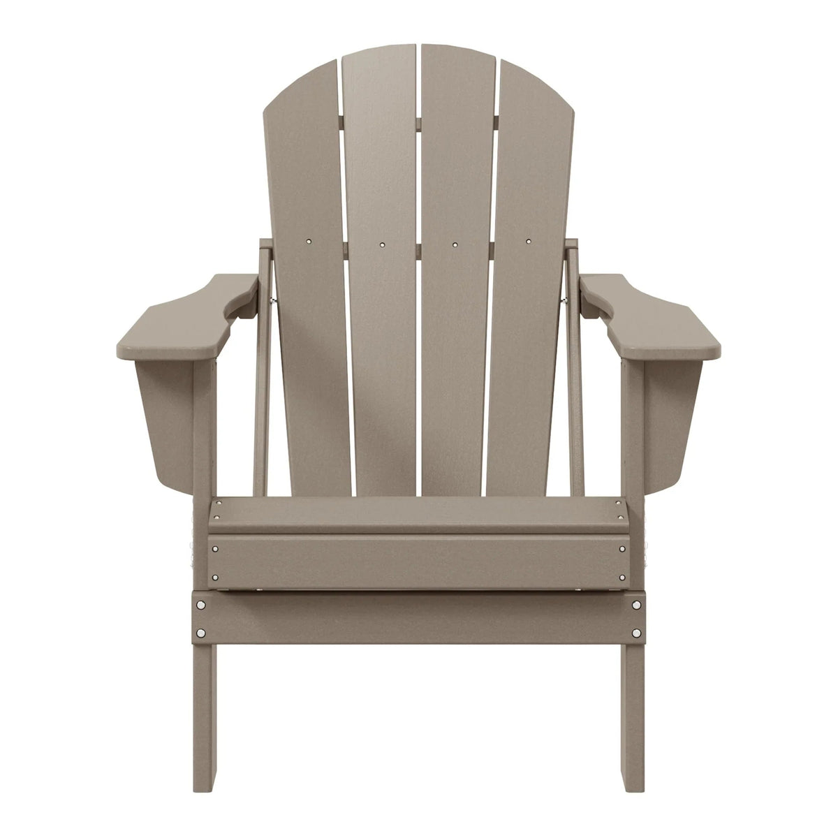 Chaise Adirondack pliante d'extérieur tout temps Polytrends Laguna résistante à la décoloration pour patio