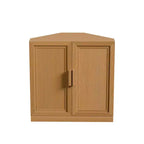 Meuble d'angle Dovelina avec étagères réglables, buffet, meuble à vin, meuble de cuisine et de salle à manger avec portes en bois - 31H x 31L, 36H x 31L