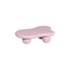 Table basse rose en forme de nuage avec pieds boules, 1 personne