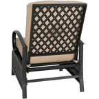 Fauteuil inclinable de salon réglable avec coussin – 38 (P) x 26,5 (L) x 38,5 (H) pouces