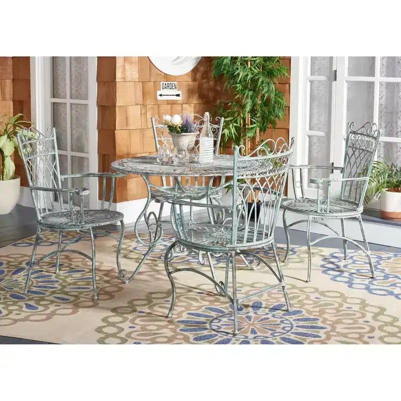 Ensemble de patio 5 pièces Thessaly - Intérieur/extérieur - PAT5003 - Safavieh