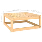 vidaXL Ensemble de Mobilier de Jardin 10 Pièces Canapé d'Angle d'Extérieur en Bois de Pin Massif