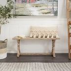 Console ou banc en bois avec finitions vieillies - Marron - Roche River Decor