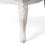 Chaises de salle à manger avec accoudoirs Eugene de Furniture of America, en bois massif traditionnel, avec garniture cloutée et pieds cabrioles (Lot de 2)