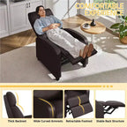 Yaheetech Lot de 2 Canapés Inclinables Modernes en Cuir PU pour Salon, Chambre
