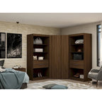 Mulberry 2.0 Semi-ouvert 3 sections Moderne 4 tiroirs Armoire d'angle Ensemble de 3