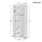 Armoire de rangement à deux portes pour salle de bains