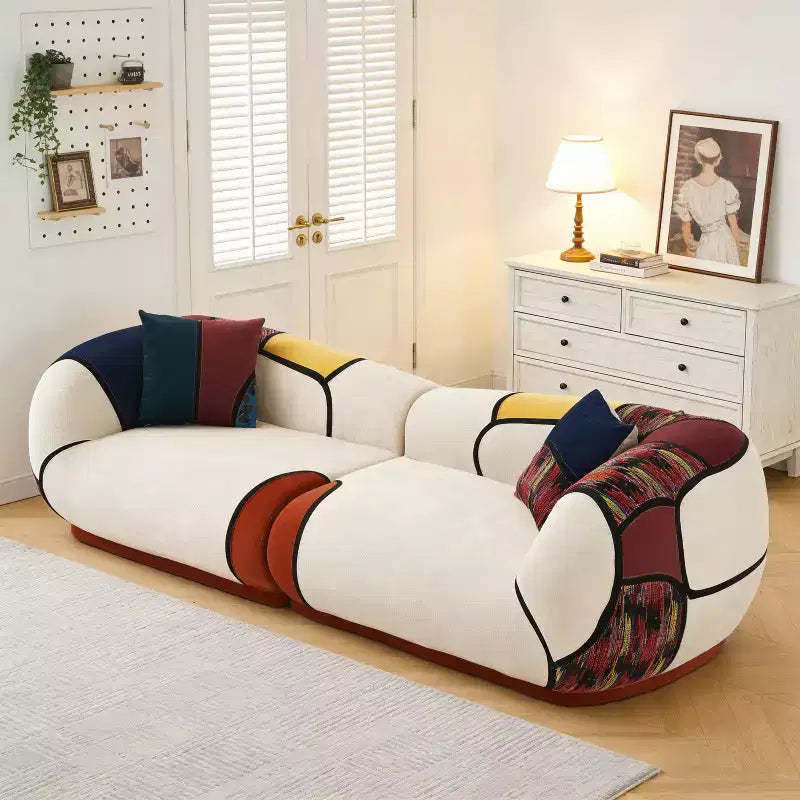 Canapé incurvé moderne ultra-large Dyonery de 104 pouces, canapé de sol sectionnel, équipé de coussins, aucun assemblage requis