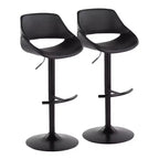 LumiSource Lot de 2 tabourets de bar réglables Fabrico en PU