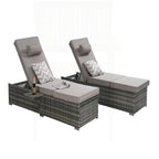 Excellent ensemble de chaises longues d'extérieur pour la relaxation et les loisirs
