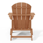 Chaise Adirondack pliante d'extérieur tout temps Polytrends Laguna résistante à la décoloration pour patio