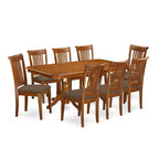 Ensemble de salle à manger Table et chaises en bois massif fabriquées à la main avec rallonge
