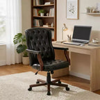 Fauteuil de bureau de direction avec dossier à oreilles et pivotant pour le bureau à domicile