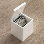 Table basse relevable pliable avec 4 tabourets et rangement