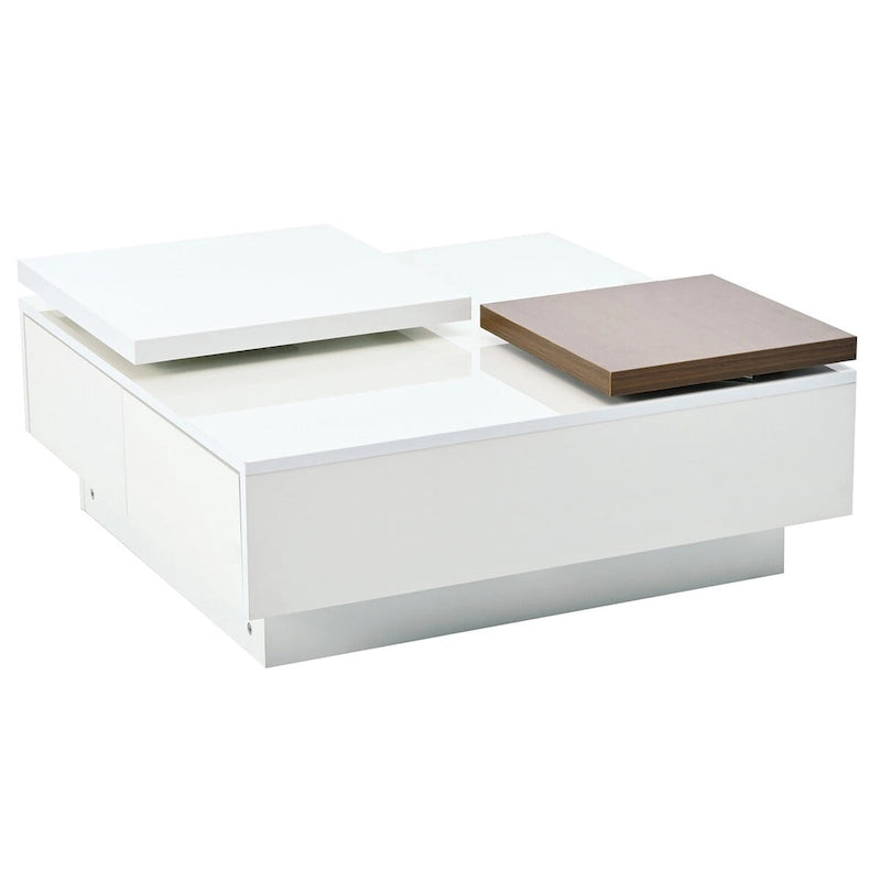 Table basse carrée moderne en bois