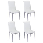 Chaise cantilever rembourrée contemporaine Somette, lot de 4